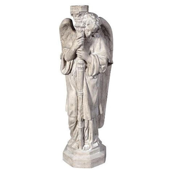 Statuary Religious Guardian Angel Statue Candle Holder Sculpture